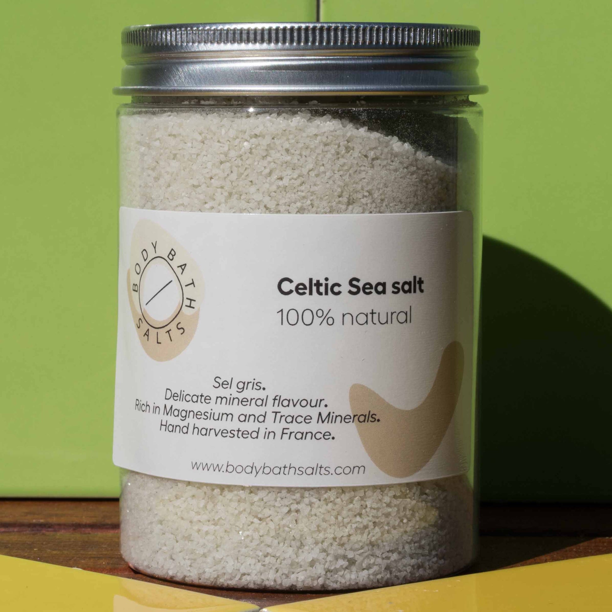  Celtic Sea Salt Sal de baño de cristal entero de cuerpo raro,  baño relajante para relajación, aliviar los síntomas de enfermedades,  dolores y dolores, todo natural, vegano y sin gluten, 5