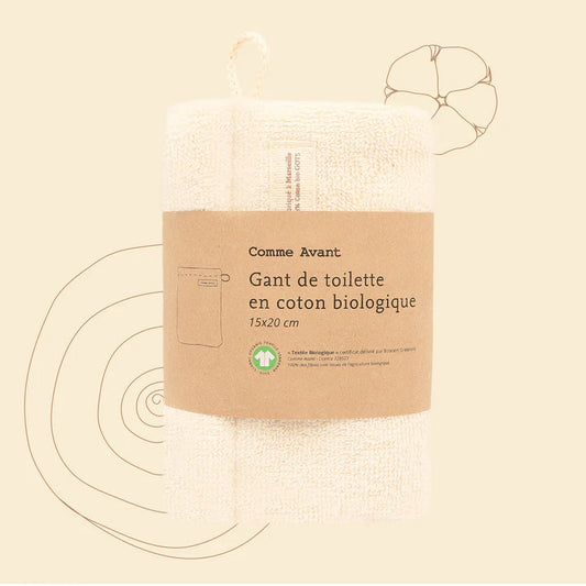 Comme Avant  As Before Cotton washcloth mitt